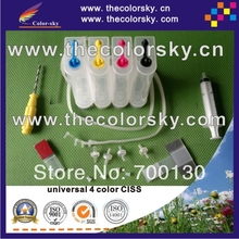 universal 4 color CISS ink tank system with accessaries for Epson Brother Canon HP printers