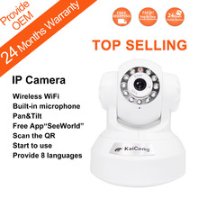 Free Shipping Indoor Wifi IP Camera Ipcam Motion Detection /Mobile /Network /Night Vision Ipcamera KaiCong Sip1601 4Pcs By EMS