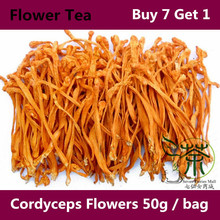 Carefully Selected Health Tonic Cordyceps Flowers Tea, 50g Pleasant Fragrance, Nutrition Health Care, Slimming Body Herbal Tea