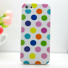 Phone Cases for iPhone 5 5S case Polka Dot Silicon soft Cover mobile phone bags cases