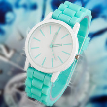 15 colors Ladies Watch Classic Gel Crystal Silicone Jelly women dress watch 1pcs/lot