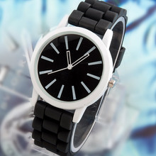 2015 new fashion Classic Geneva watches women Silicone quartz Watch Jelly women dress watch free shipping