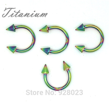 Horseshoe Rings Studs Nose Septum Ear Piercing Jewelry 100 G23 Titanium