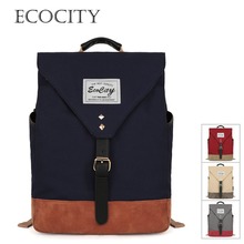 Women Canvas Backpack For School Female,Fashion Sport Laptop PU Leather Back Pack,Vintage Herschel Bag,Casual Daypacks Rucksack