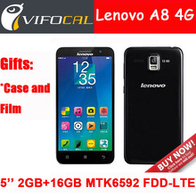 Original Lenovo A8 A806 4G FDD-LTE MTK6592 Octa Core Smart phone 5.0 inch IPS Android 4.4 2GB 16GB GPS 13MP Mobile Cell Phone