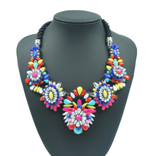 2015 New Shourouk Flower Choker Fashion Colar Statement Necklace Collares Statement Jewelry Women Choker Necklace Accessories