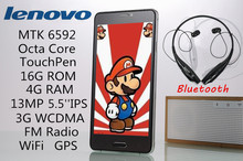 Lenovo phone mtk6592 octa core 2G RAM 20G ROM 3G WCDMA GPS 13MP 5.5″ HD CHINA mobile smart cell phones android smart wake unlock
