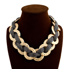 2014 new vintage luxury Brand golden tassels necklaces pendants statement jewelry Women chain accessories wholesale