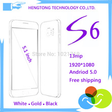 S6 Phone G920 1GB Ram 16GB ROM HDC Original logos phone s6 MTK6592 Octa core MTK6582