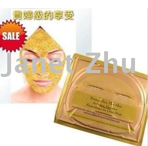 Frete grátis para 15pcs/lot gold crystal colágeno máscara facial máscaras