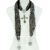 Christmas gift, Europe Fashion Leopard Design Cross Pendant Necklace Scarf, NL-1588