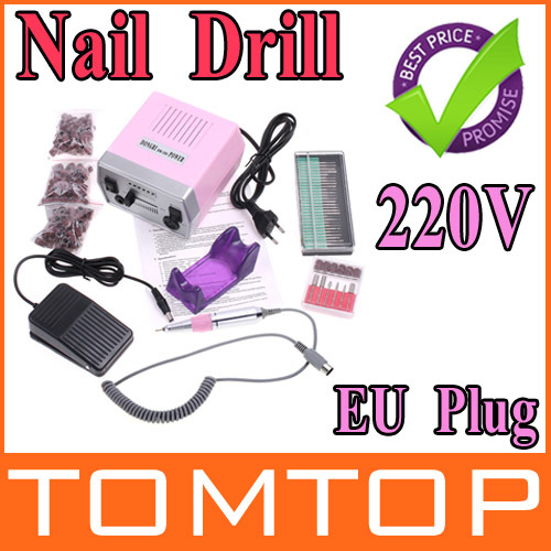 Wholesale Pen Shape Electric Nail Drill Art Manicure File Tool + 6 BITS with
