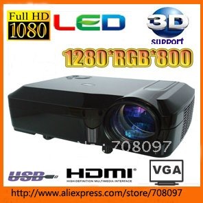 Купить 3D домашний кинотеатр проектор родные wxga 1280 x 800 резолюции ...