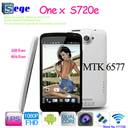 2013 mobile MTK 6577 S720e One X phone 32G ROM 1GB RAM 4.7" HD screen android 4.0.4 dual core 1.5GHz CPU 8MP 3G cellphone(China (Mainland))