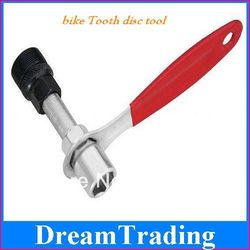 Bicycle bike Tooth disc tool with wrench spanner for crankset Removal chainwheel sproket wheel(China (Mainland))