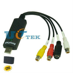 2Pack Easycap USB 2.0 Audio Video TV VHS to DVD Converter Capture Card Adapter Black Singapore Post Free Shipping(China (Mainland))