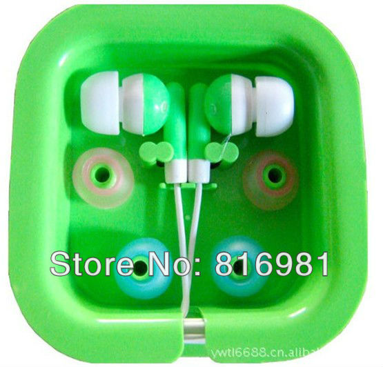 Free shipping mix colors 3.5MM very cheap earphone Headphone For iPod MP3 MP4 32GB CD Player PSP 10pcs/lot with retail box(China (Mainland))