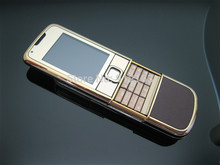 FREE SHIPPING DHL/EMS VIP Luxury Phones 8800 Gold Arte(Brown leather) Unlocked phone with Full Accessories /Russian Keyboard