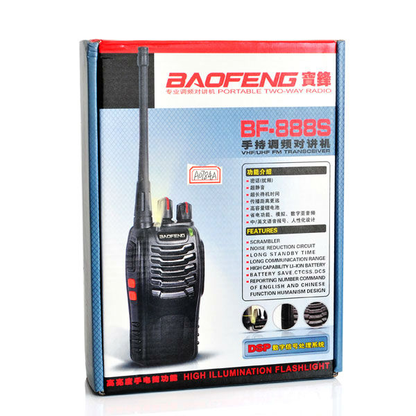 2pcs Baofeng BF 888S walkie talkie 5W UHF 400 470MHZ Handheld Portable radio Two way Radio