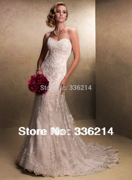 Новый белый / кружева цвета слоновой кости свадебное платье на заказ размер 2-4-6-8-10-12-14-16-18-20-22 + + + + +