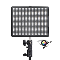Aputure AL-528W Camera led video light panel for shooting with 528 light bulbs with wide angle bulbs