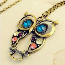 Big discounts! The order of at least $10! (Mixed Order) A001 Hollow out beautiful owl women necklace with free shipping!!