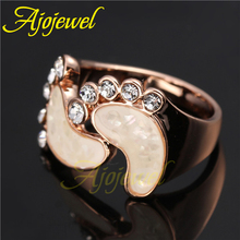 Size 6 9 Lovely Style 18K Rose Gold Plated Color Clear Crystal Natural Shell Baby Foot