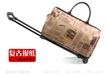 New Vintage Fashion Women and Men travel Bags Luggage Wheels Suitcase for Travel Luggages Trolley Rolling Luggage Bag Waterproof