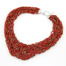 Fashion Short Temperament Of Bohemia Bead Necklace Sweater Chain Fashion Jewelry Wholesale