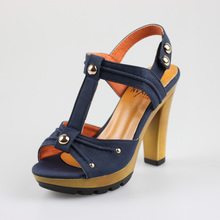 New arrival Fashion gentle platform thick heel high-heeled clogs sandals