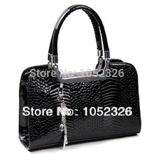 New 2014 one piece Fashion Ladies totes patent leather women handbag hot sale high quality women messenger bags free shipping