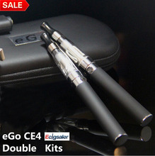 1Pcs/Lot Electronic Cigarette eGo CE4 Double Starter Kits Ego Zipper Carry Case 650mAh 900mAh 1100mAh eGo CE4 Kit Free Shipping