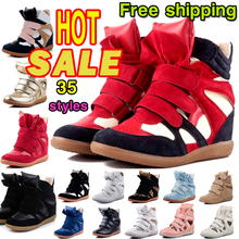 2014 new style leather boots women sneakers Isabel Marant shoes woman Genuine Leather autumn boots women Sneaker Isabel Marant