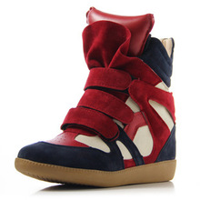 2014 new style leather boots women sneakers Isabel Marant shoes woman Genuine Leather autumn boots women