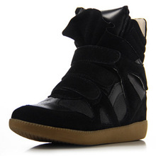 2014 new style leather boots women sneakers Isabel Marant shoes woman Genuine Leather autumn boots women