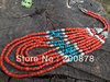 TNL381  Amazing Tibetan Coral Turquoise multi-layer beaded necklace,colorful BOHO 2012 fashion