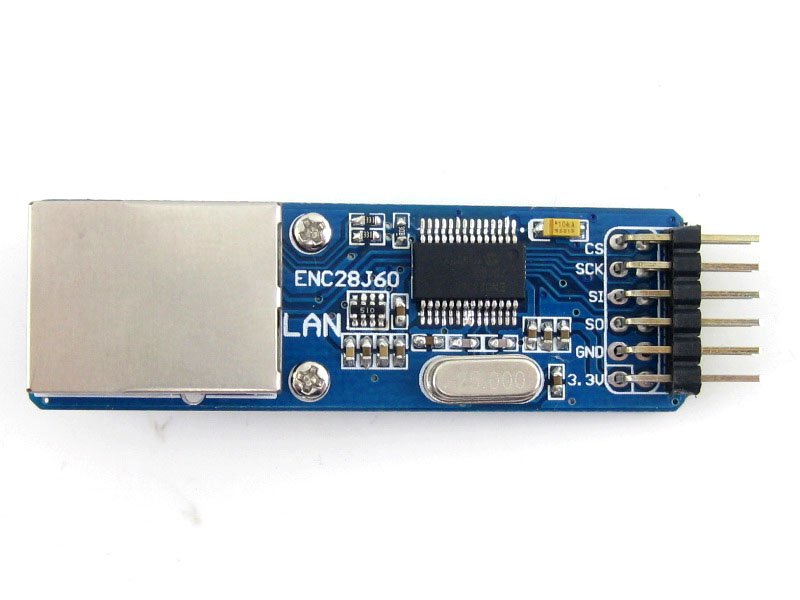 Купить ENC28J60 ethernet lan сетевой модуль spi интерфейс rj45 разъем ...