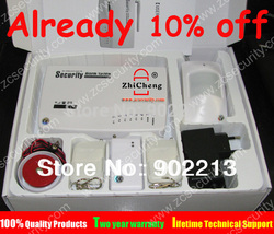 free shipping Intercom wireless GSM alarm system 2 year warranty tri-band 900/1800/1900MHZ supply russian language user manual(China (Mainland))
