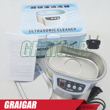 DADI DA-968 220V or 110V Stainless Steel Dual 30W/50W Ultrasonic Cleaner With Display Ultrasonic Cleaning Machine Free Shipping(China (Mainland))
