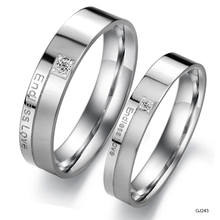 NEW STYLE Titanium steel ring Lover Couple ring Endless Love one pair 342