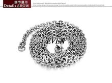 Fashion Accessories Hot Jewelry Titanium 316L Stainless Steel The L of the Circle Pendant Necklace 50cm