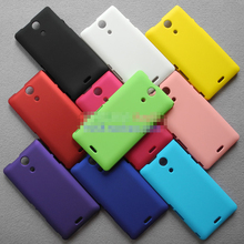 Free Shipping! Colorful Rubber Hard Matte Case Cover for Sony Xperia ZR M36h, Matte Hard Back Case for Sony Xperia ZR, SON-038