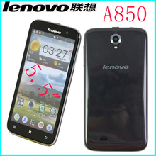 free shipping Original New Lenovo A850 phone MT6582 Quad Core Phone 5.5 inch Android 4.2 GPS WCDMA 3G Smart Phone
