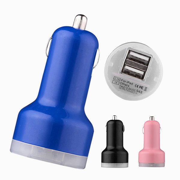 original dual USB car charger For iphone 4 5 6 samsung high speed charging all Smartphone
