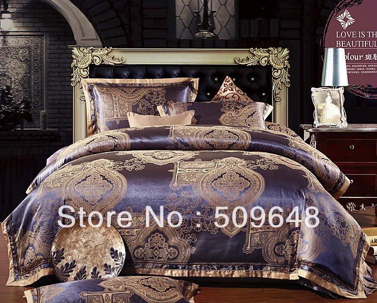 Red Gold Silk Bedding Sets - Home Interior House Interior