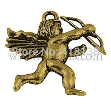Tibetan Style Pendant,  Antique Golden,  Lead Free,  Cadmium Free and Nickel Free,  Human,  29mm long,  27mm wide,  3mm thick
