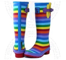 2014 high quality gumboots rubber riding boots rain boots for women waterproof wellingtons Botas