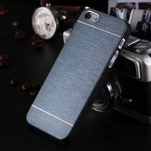 Top Quality Phone Back Cases Aluminum Metal Brush Case For Apple iphone 5S Ultra Thin Hard