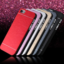 Top Quality Phone Back Cases Aluminum Metal Brush Case For Apple iphone 5S Ultra Thin Hard