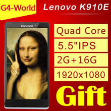 Original Lenovo Vibe Z K910E K910 Cell Phones Dual SIM 5 5 IPS Quad core Snapdragon